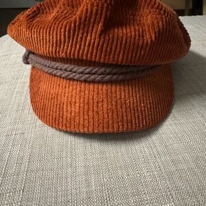 Brixton Burnt Orange Corduroy Cap